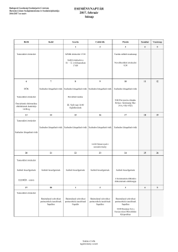 ESEMÉNYNAPTÁR 2017. február hónap - harsanyi
