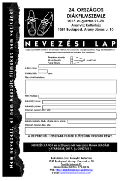 24. orsz&aacute;gos di&aacute;kfilmszemle