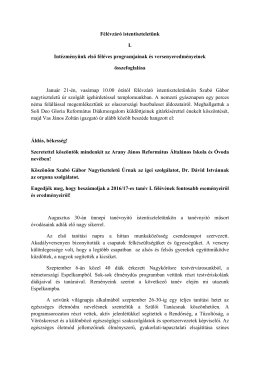 Félévzáró istentiszteletünk - Arany János Református Általános