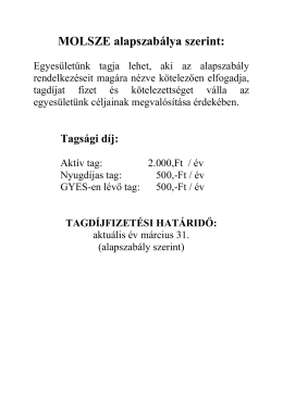 Egyesületi tag
