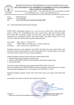 Surat Undangan FGD Revisi Modul PKB