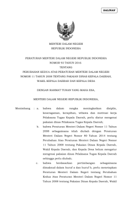 1 - menteri dalam negeri republik indonesia peraturan menteri