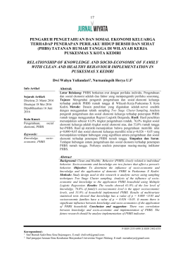 phbs - Institut Ilmu Kesehatan