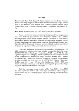 x ABSTRAK Rachmawanti, Puji. 2016. Pengaruh Kepemimpinan