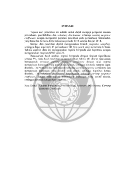 INTISARI Tujuan dari penelitian ini adalah untuk dapat menguji