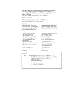 Hak Cipta © dan Hak Penerbitan dilindungi Undang