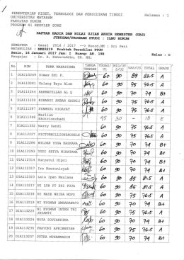 Prak. Peradilan PTUN Kls C - FH Unram