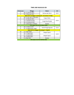 TIME LINE KALKULUS 2B