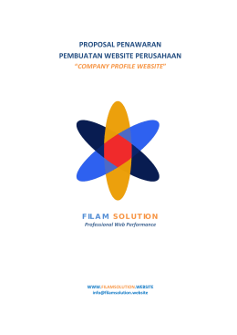 proposal penawaran pembuatan website perusahaan &ldquo;company