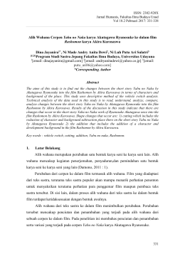 Alih Wahana Cerpen Yabu no Naka karya Akutagawa