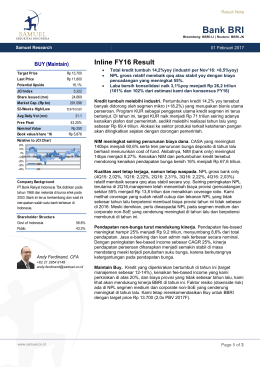 Bank BRI - Samuel Sekuritas Indonesia