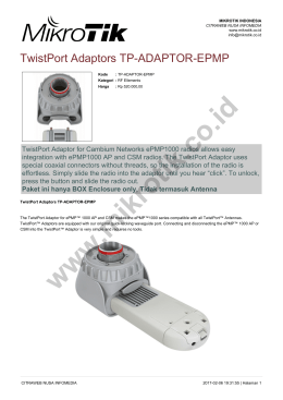 brosur - Mikrotik Indonesia