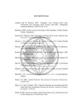 DAFTAR PUSTAKA Ardianto dan B. Wibowo. 2007. &ldquo;Pengujian