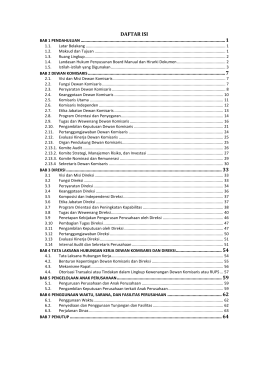 Board Manual PT. Semen Indonesia (Persero)