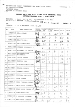 Prak. Perad. PTUN Kls B - FH Unram