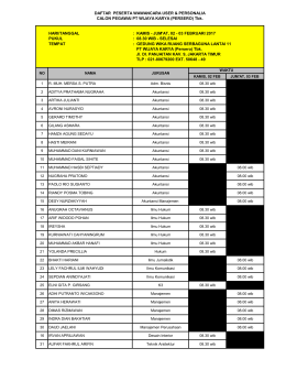 08.30 wib - PT Wijaya Karya