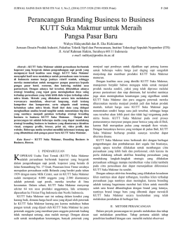 Perancangan Branding Business to Business KUTT Suka Makmur