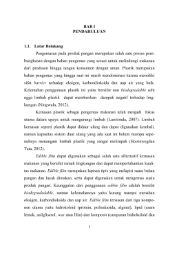 1 BAB I PENDAHULUAN 1.1. Latar Belakang Pengemasan pada