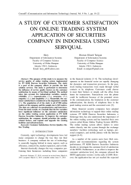 CommIT (Communication and Information Technology) Journal