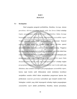 BAB 5 PENUTUP 5.1 Kesimpulan Hasil pengujian pengaruh