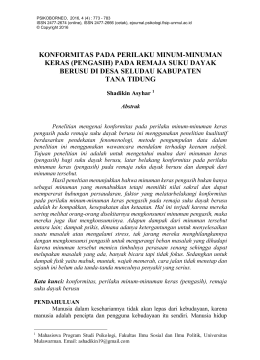 konformitas pada perilaku minum-minuman keras