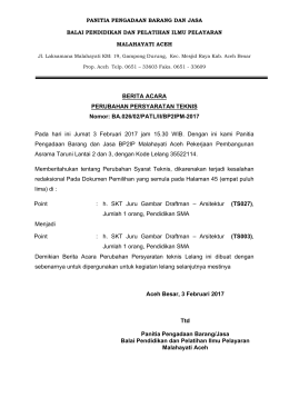 026 Perubahan Persyaratan Teknis