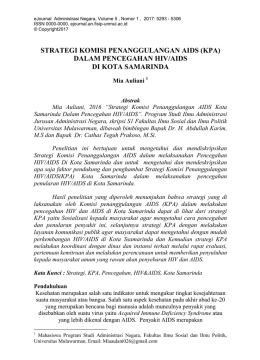 strategi komisi penanggulangan aids