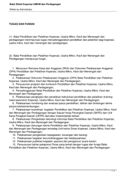 Balai Diklat Koperasi UMKM dan Perdagangan