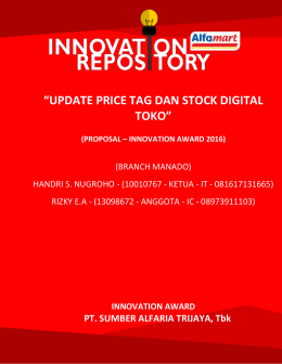 7. IT Branch Manado - Update Price Tag dan Stock Digital Toko