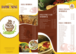 Daftar Menu  - Kampung Batu Malakasari Ecopark