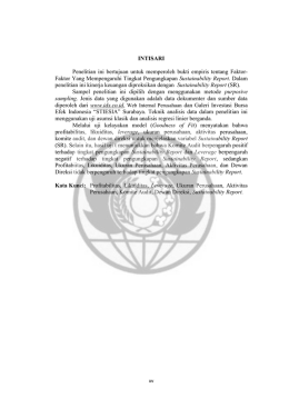 Faktor Yang Mempengaruhi Tingkat Pengungkapan S