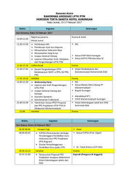 rakornas asosiasi lptk ptm horison tirta sanita hotel kuningan