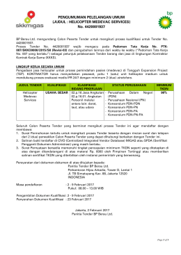 Pre-Qualification Announcement