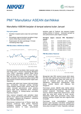 PMI Manufaktur ASEAN dariNikkei