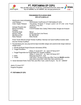 PT. PERTAMINA EP CEPU