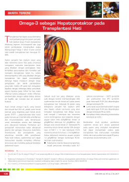 Omega-3 sebagai Hepatoprotektor pada Transplantasi