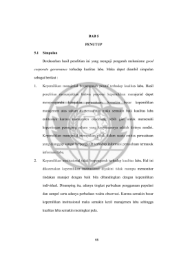 BAB 5 PENUTUP 5.1 Simpulan Berdasarkan hasil penelitian ini