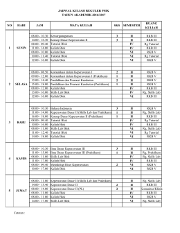 Jadwal Kuliah semester genap 2017.xlsx
