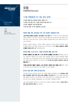 유통 - 미래에셋대우