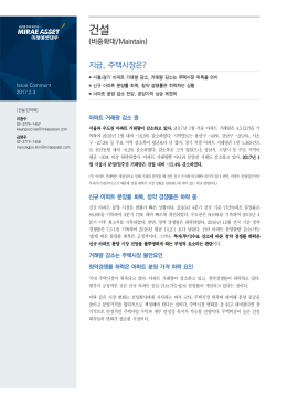 건설 - 미래에셋대우