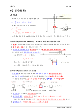 6장 압밀(壓密)