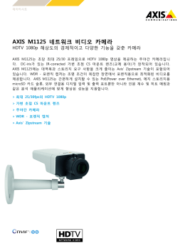 AXIS M1125 네트워크 비디오 카메라