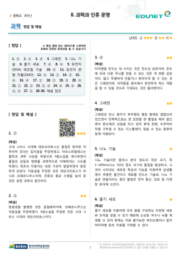 과학 8. 과학과 인류 문명