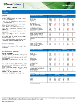 GÜNDEM EKONOMİ HABERLERİ SEKTÖR ve