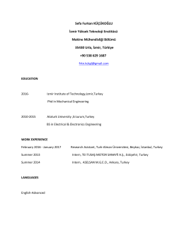 Furkan Küçükoğlu PhD Studen, ÖYPt