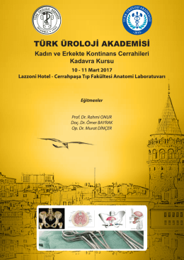 Kadın ve Erkekte Kontinans Cerrahileri Kursu