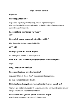 Koşu katılımcı sınırlaması var mıdır?