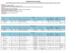 Gaziosmanpaşa Üniversitesi Öğrenci İşleri Daire Başkanlığı