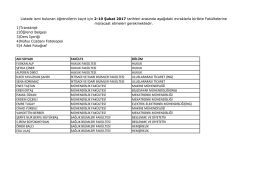 Bahar D&ouml;nemi &Ouml;zel &Ouml;ğrenci M&uuml;racatları