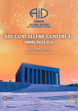 11-12 mart 2017 bilkent otel, ankara - T&uuml;rkiye Ulusal Allerji ve Klinik